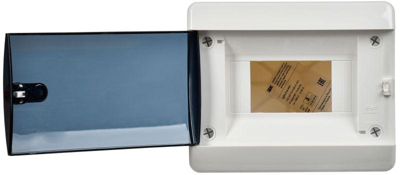 Корпус ЩРН-П-6 UNION Compact IP41 черн. прозр. дверь пластик. IEK UIC-KP12-N-06-41-K01 ТехноИмпульс
