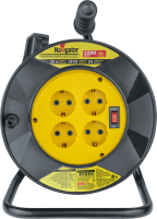 Удлинитель на катушке 4х20м с заземл. 93 907 NPE-R-04-20-E-3х1 NAVIGATOR 93907 ТехноИмпульс