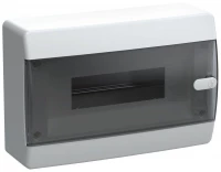 Корпус ЩРН-П-12 UNION Compact IP41 черн. прозр. дверь пластик. IEK UIC-KP12-N-12-41-K01 ТехноИмпульс