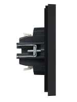 Выключатель 1-кл. СП FORTE&PIANO 10А FP101 черн. IEK FP-V10-0-10-1-K02 ТехноИмпульс