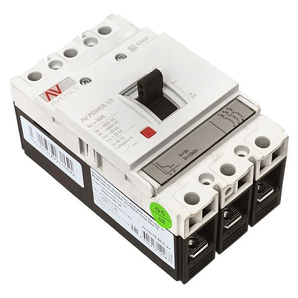 Выключатель автоматический 3п 50А 35кА AV POWER-1/3 TR AVERES EKF mccb-13-50-TR-av ТехноИмпульс