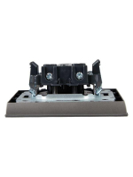 Розетка СП BRITE РСР10-1-0-БрС 10А в сборе без заземл. без защ. шторок сталь IEK BR-R10-10-K46-F ТехноИмпульс