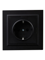 Розетка СП BRITE РСР14-1-0-БрЧ 16А в сборе с заземл. защ. шторки черн. IEK BR-R14-16-K02-F ТехноИмпульс