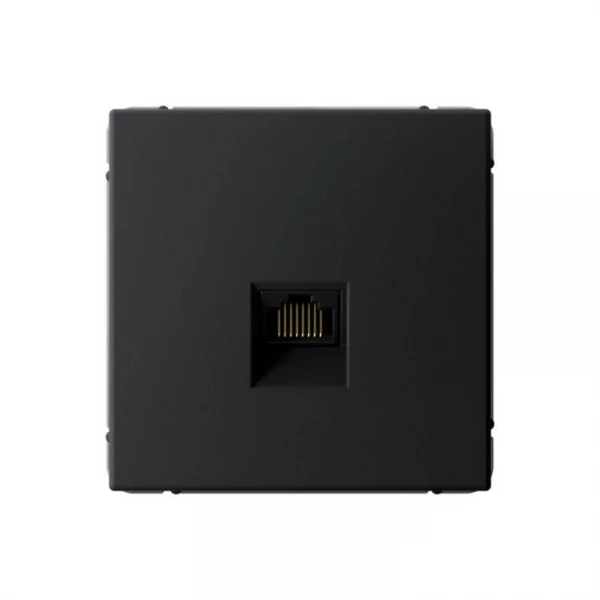 Розетка компьютерная ArtGallery RJ45 кат.6A механизм карбон SE GAL001086 ТехноИмпульс