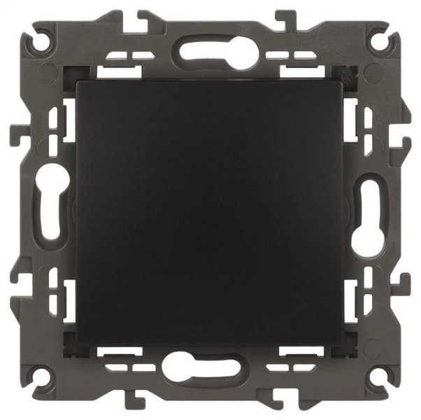 Переключатель 1-кл. СП Elegance 14-1103-05 10А IP20 250В 10AX механизм антрацит Эра Б0034227 ТехноИмпульс