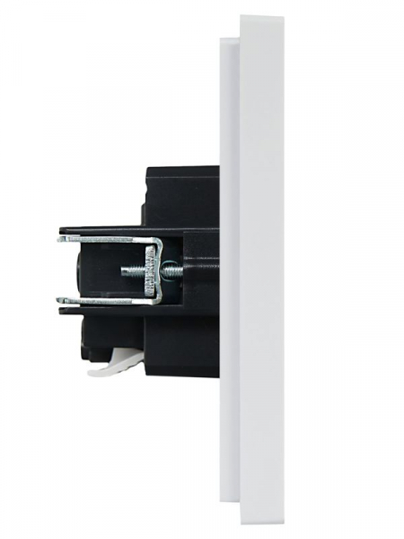 Розетка СП FORTE&PIANO FP214 16А с заземл. без защ. шторок безвинт. крепл. бел. IEK FP-R11-16-1-K01 ТехноИмпульс