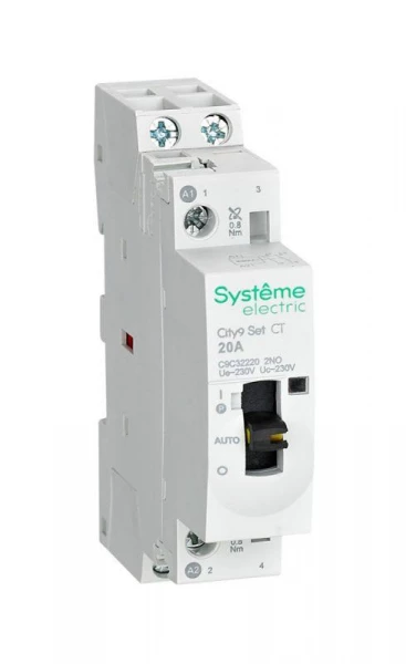 Контактор 2п City9 Set 2НО 20А AC 230В-230В SE C9C32220 ТехноИмпульс