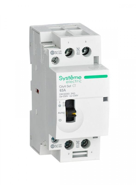 Контактор 2п City9 Set 2НО 63А AC 230В-230В SE C9C32263 ТехноИмпульс