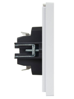 Выключатель 2-кл. СП FORTE&PIANO 10А FP205 бел. IEK FP-V20-0-10-1-K01 ТехноИмпульс