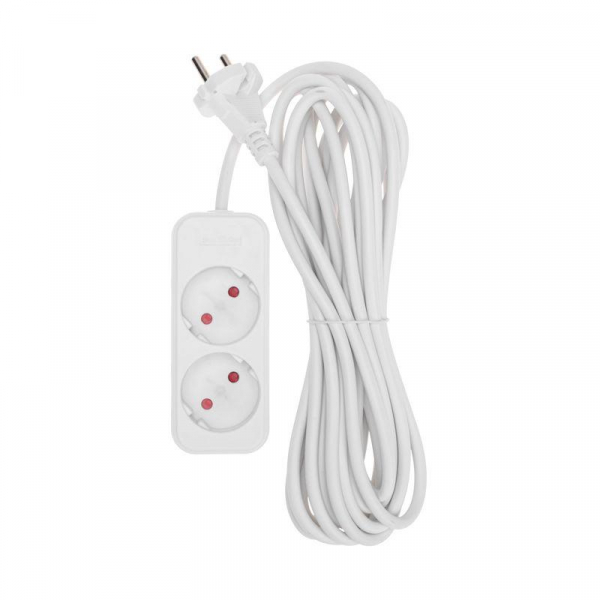 Удлинитель 2х5м без заземл. STANDARD 2х1кв.мм бел. Rexant 13-4002 ТехноИмпульс
