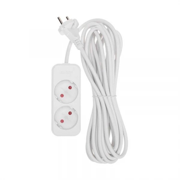 Удлинитель 2х5м без заземл. STANDARD 2х1кв.мм бел. Rexant 13-4002 ТехноИмпульс
