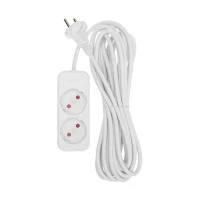 Удлинитель 2х5м без заземл. STANDARD 2х1кв.мм бел. Rexant 13-4002 ТехноИмпульс
