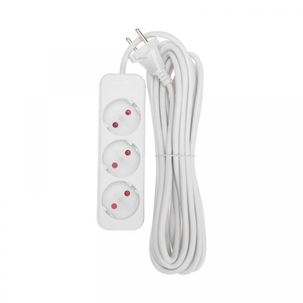 Удлинитель 3х5м без заземл. STANDARD 2х1кв.мм бел. Rexant 13-4008 ТехноИмпульс