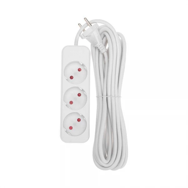 Удлинитель 3х5м без заземл. STANDARD 2х1кв.мм бел. Rexant 13-4008 ТехноИмпульс