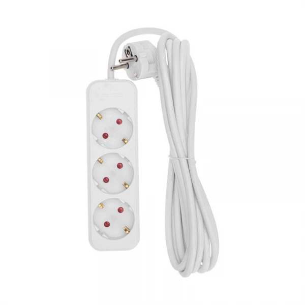 Удлинитель 3х3м с заземл. STANDARD 3х1кв.мм бел. Rexant 13-4010 ТехноИмпульс