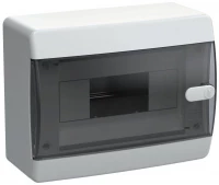 Корпус ЩРН-П-8 UNION Compact IP41 черн. прозр. дверь пластик. IEK UIC-KP12-N-08-41-K01 ТехноИмпульс