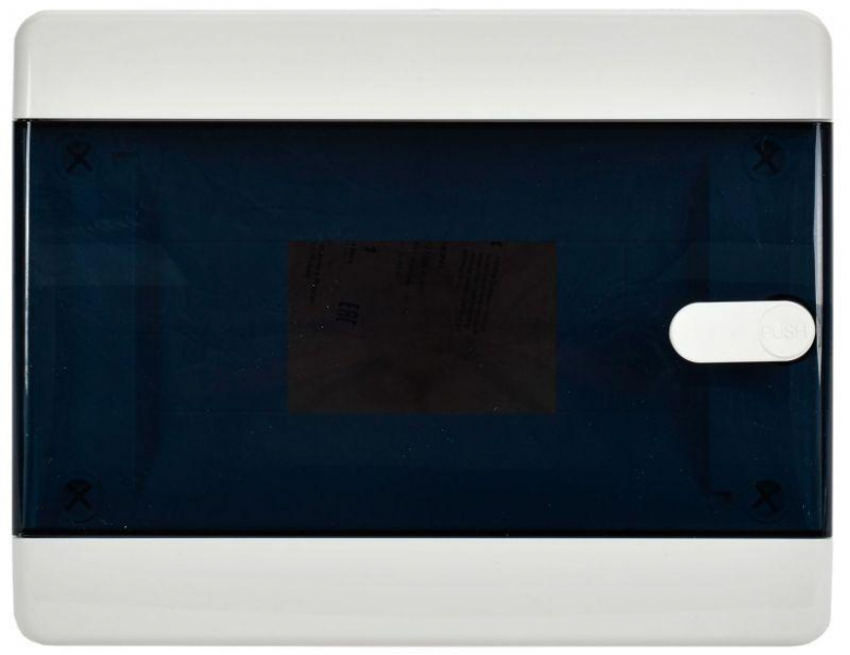 Корпус ЩРН-П-8 UNION Compact IP41 черн. прозр. дверь пластик. IEK UIC-KP12-N-08-41-K01 ТехноИмпульс