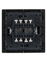 Выключатель проходной 2-кл. СП FORTE&PIANO 10А FP107 черн. IEK FP-V22-0-10-1-K02 ТехноИмпульс