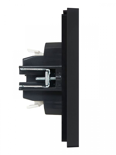 Выключатель проходной 2-кл. СП FORTE&PIANO 10А FP107 черн. IEK FP-V22-0-10-1-K02 ТехноИмпульс