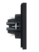 Выключатель проходной 2-кл. СП FORTE&PIANO 10А FP107 черн. IEK FP-V22-0-10-1-K02 ТехноИмпульс