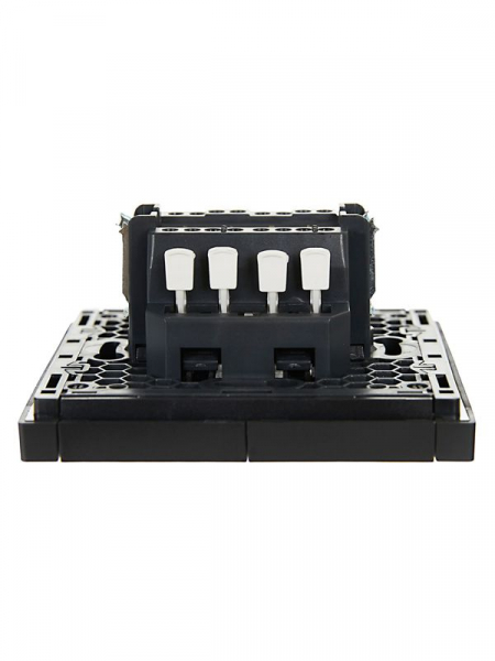 Выключатель проходной 2-кл. СП FORTE&PIANO 10А FP107 черн. IEK FP-V22-0-10-1-K02 ТехноИмпульс