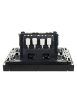 Выключатель проходной 2-кл. СП FORTE&PIANO 10А FP107 черн. IEK FP-V22-0-10-1-K02 ТехноИмпульс