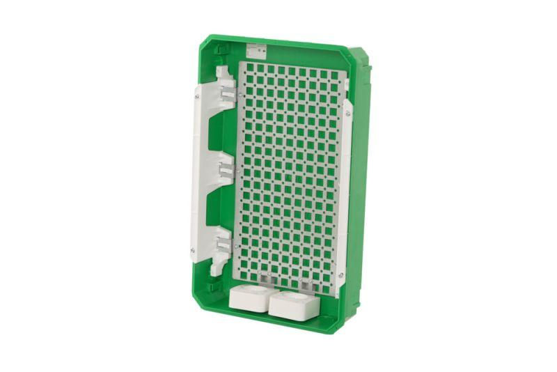 Корпус встраиваемый City9 Box IT 3 ряда 36мод. 2 розетки с бел. дверцей SE EZ9E312P2FIT ТехноИмпульс