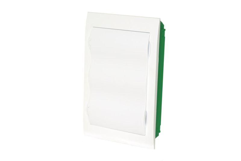 Корпус встраиваемый City9 Box IT 3 ряда 36мод. 2 розетки с бел. дверцей SE EZ9E312P2FIT ТехноИмпульс