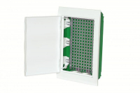 Корпус встраиваемый City9 Box IT 3 ряда 36мод. 2 розетки с бел. дверцей SE EZ9E312P2FIT ТехноИмпульс