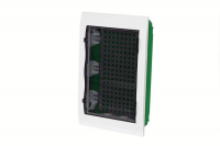 Корпус встраиваемый City9 Box IT 3 ряда 36мод. 2 розетки с прозр. дверцей SE EZ9E312S2FIT ТехноИмпульс