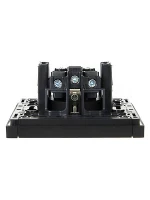 Розетка СП FORTE&PIANO FP116 16А с заземл. без защ. шторок винт. крепл. черн. IEK FP-R11-16-K02 ТехноИмпульс