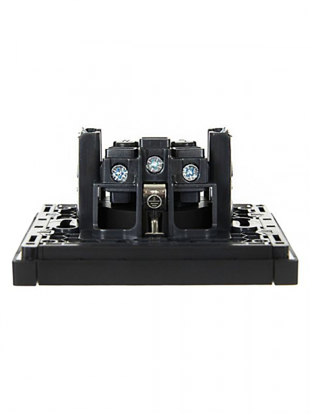 Розетка СП FORTE&PIANO FP116 16А с заземл. без защ. шторок винт. крепл. черн. IEK FP-R11-16-K02 ТехноИмпульс