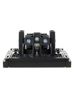 Розетка СП FORTE&PIANO FP116 16А с заземл. без защ. шторок винт. крепл. черн. IEK FP-R11-16-K02 ТехноИмпульс