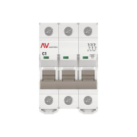 Выключатель автоматический модульный 3п C 1А 6кА AV-6 AVERES EKF mcb6-3-01C-av ТехноИмпульс