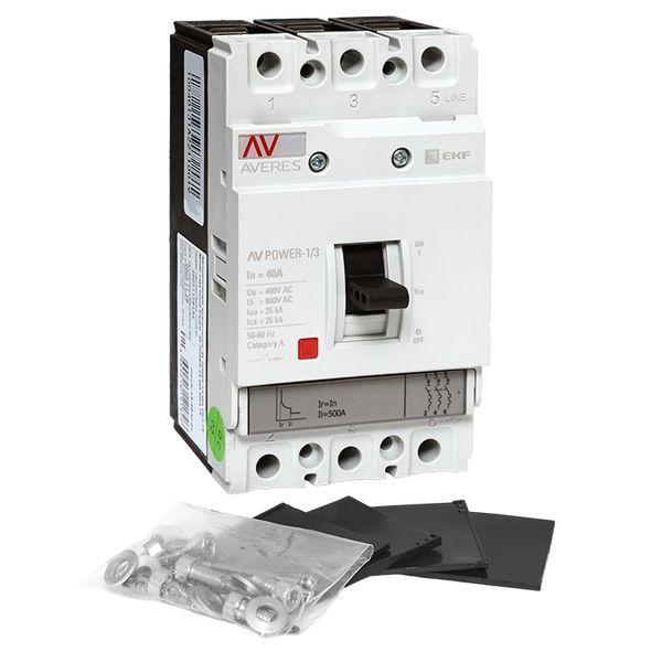Выключатель автоматический 3п 40А 35кА AV POWER-1/3 TR AVERES EKF mccb-13-40-TR-av ТехноИмпульс