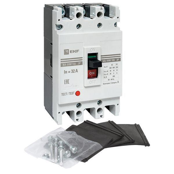 Выключатель автоматический 3п 100/32А 35кА ВА-99М PROxima EKF mccb99-100-32m ТехноИмпульс