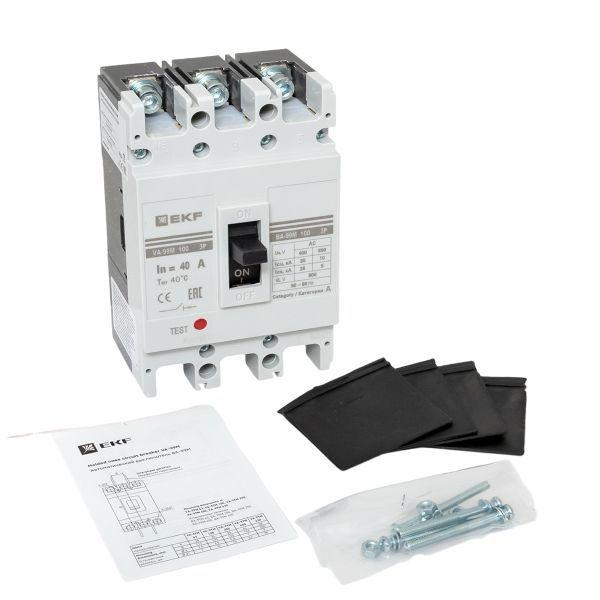 Выключатель автоматический 3п 100/40А 35кА ВА-99М PROxima EKF mccb99-100-40m ТехноИмпульс
