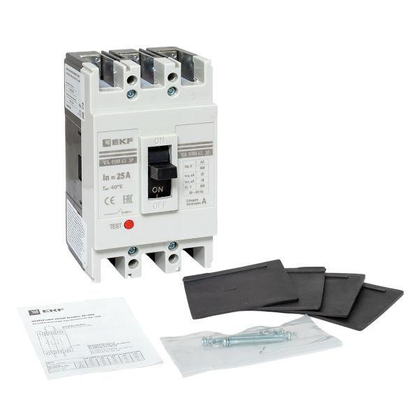 Выключатель автоматический 3п 63/25А 25кА ВА-99М PROxima EKF mccb99-63-25m ТехноИмпульс
