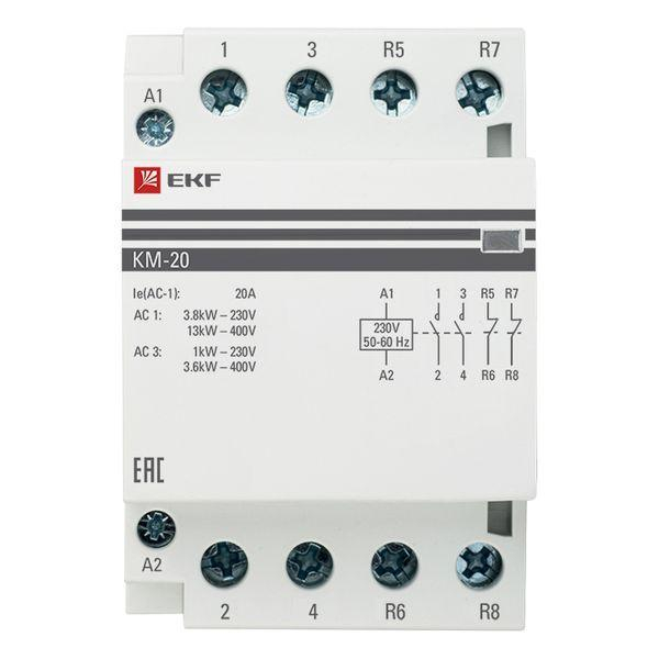 Контактор модульный КМ 20А 2NО+2NC (3 мод.) PROxima EKF km-3-20-22 ТехноИмпульс