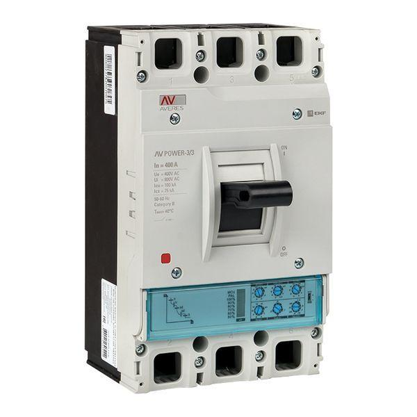 Выключатель автоматический 400А 100кА AV POWER-3/3 ETU2.0 AVERES EKF mccb-33-400H-2.0-av ТехноИмпульс