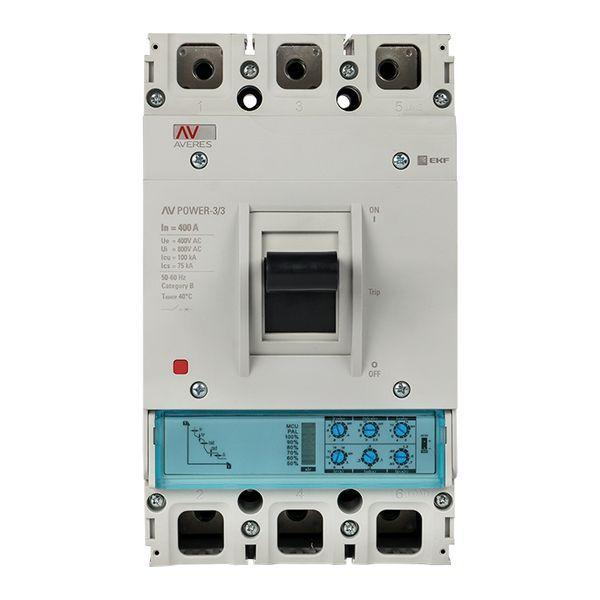 Выключатель автоматический 400А 100кА AV POWER-3/3 ETU2.0 AVERES EKF mccb-33-400H-2.0-av ТехноИмпульс