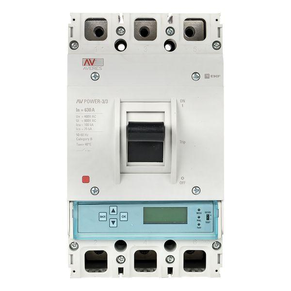 Выключатель автоматический 630А 100кА AV POWER-3/3 ETU6.0 AVERES EKF mccb-33-630H-6.0-av ТехноИмпульс