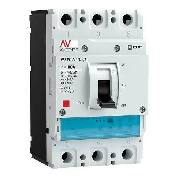 Выключатель автоматический 3п 32А 50кА AV POWER-1/3 ETU2.0 AVERES EKF mccb-13-32-2.0-av ТехноИмпульс