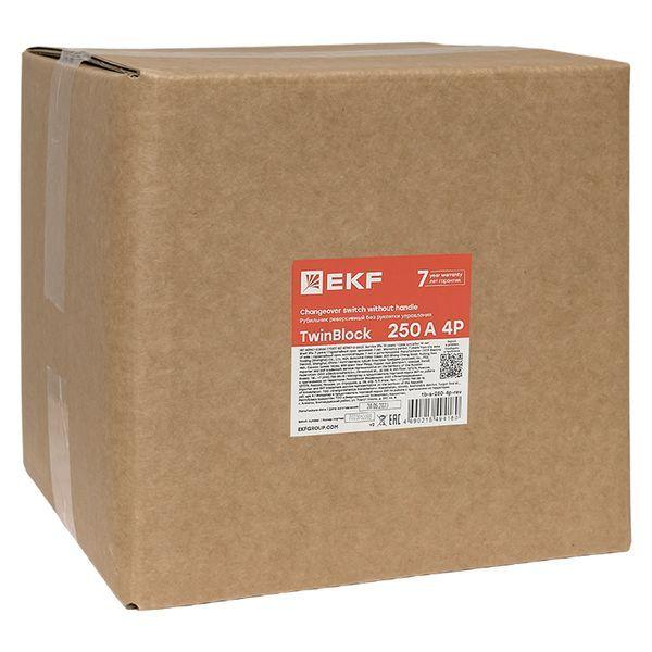 Рубильник 4п 250А реверсивный без рукоятки управления TwinBlock EKF tb-s-250-4p-rev ТехноИмпульс
