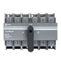 Рубильник 3п 125A реверсивный c рукояткой для прямой установки TwinBlock EKF tb-s-125-3p-rev ТехноИмпульс