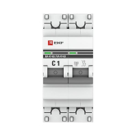 Выключатель автоматический модульный 2п C 1А 4.5кА ВА 47-63 PROxima EKF mcb4763-2-01C-pro ТехноИмпульс