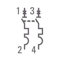 Выключатель автоматический модульный 2п C 1А 4.5кА ВА 47-63 PROxima EKF mcb4763-2-01C-pro ТехноИмпульс