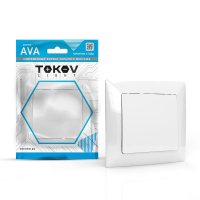Выключатель 1-кл. СП AVA 10А IP20 в сборе бел. TOKOV LIGHT TKL-AV-V1F-C01 ТехноИмпульс