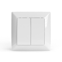 Выключатель 2-кл. СП AVA 10А IP20 в сборе бел. TOKOV LIGHT TKL-AV-V2F-C01 ТехноИмпульс