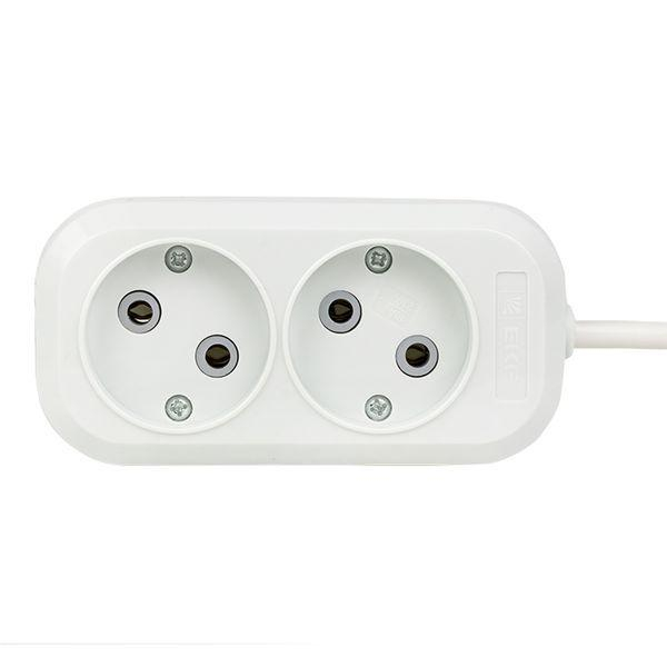 Удлинитель 2х2м без заземл. 10А IP20 Эксперт 2.2кВт ПВС 2х0.75 PROxima EKF UBA10-275-2-02 ТехноИмпульс